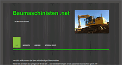 Desktop Screenshot of baumaschinisten.net